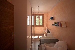 render lbedroom 3D model