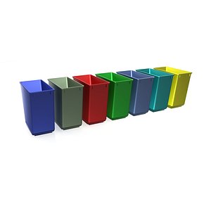 waste basket 01 3d model