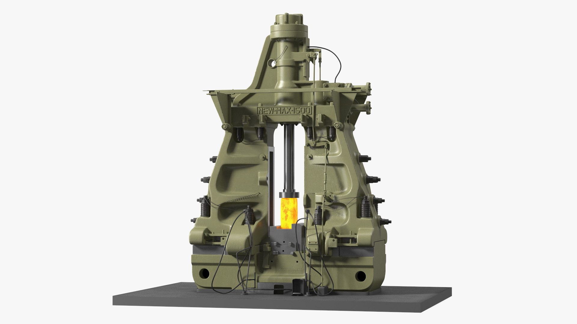 New Pneumatic Forging Hammer Machine 3D model preview