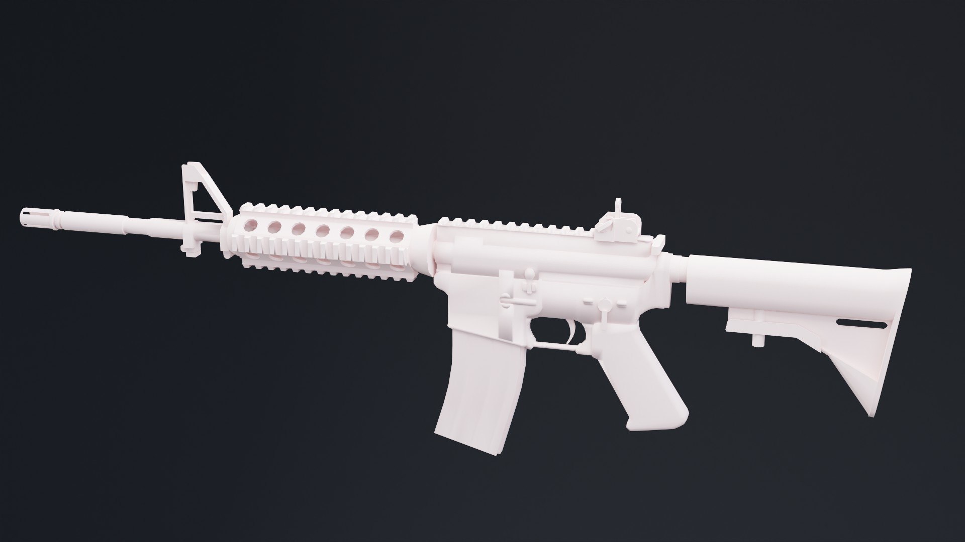 3D Kawaii M4A4 Rifle - TurboSquid 2108648