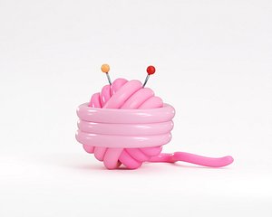 Ball of thread 3D model