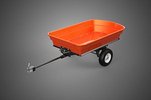 POLY BED TOW TRAILER CARGO CART WAGON TRACTOR LAWN MOWER GARDEN