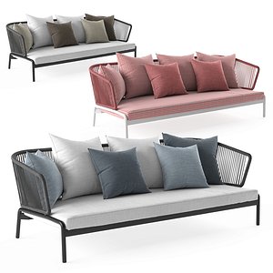 Roda Spool 3-seat Sofa 3D model
