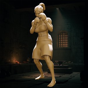 Female Boxer model