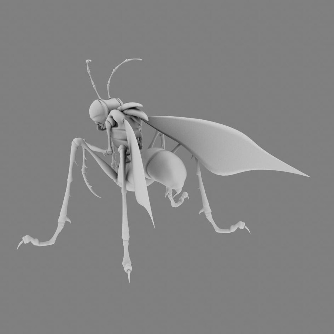 praying mantis 3d model