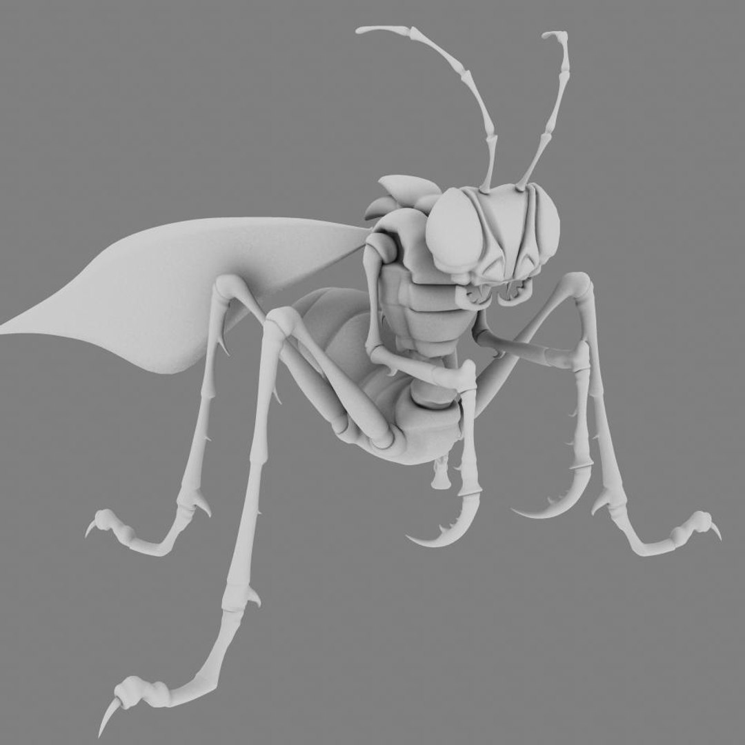 praying mantis 3d model