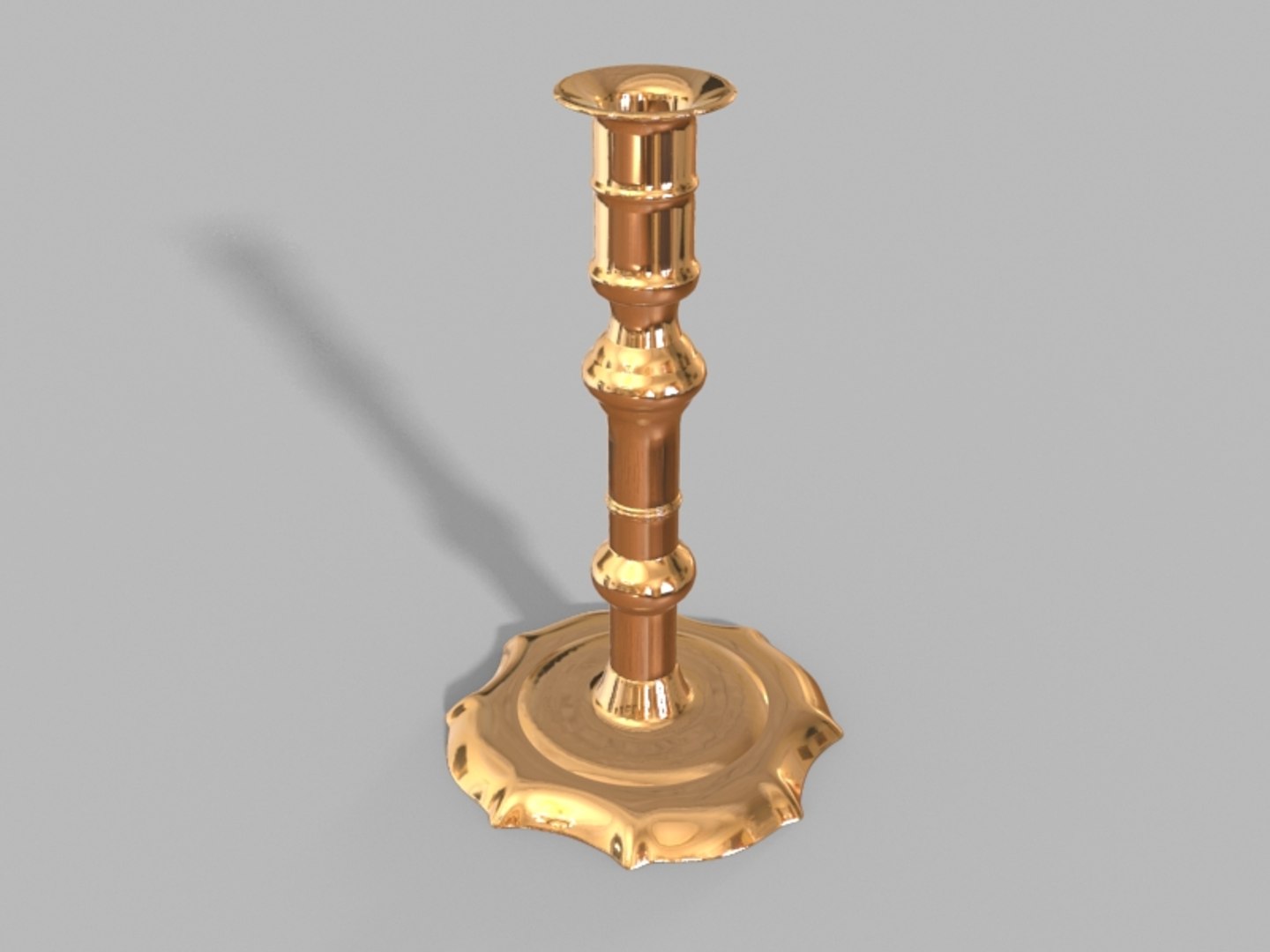 3D antique queen anne candle holder TurboSquid 1598468