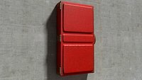 Worn vintage tin box metal junker
