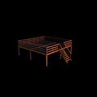steel platform 3D model