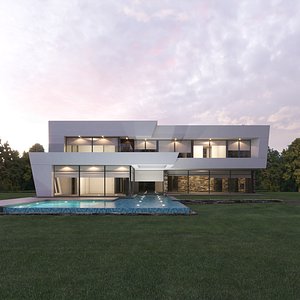 Modern House Scene Ext