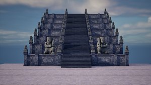 3D Wall Stair Generic Pura Architecture Element model