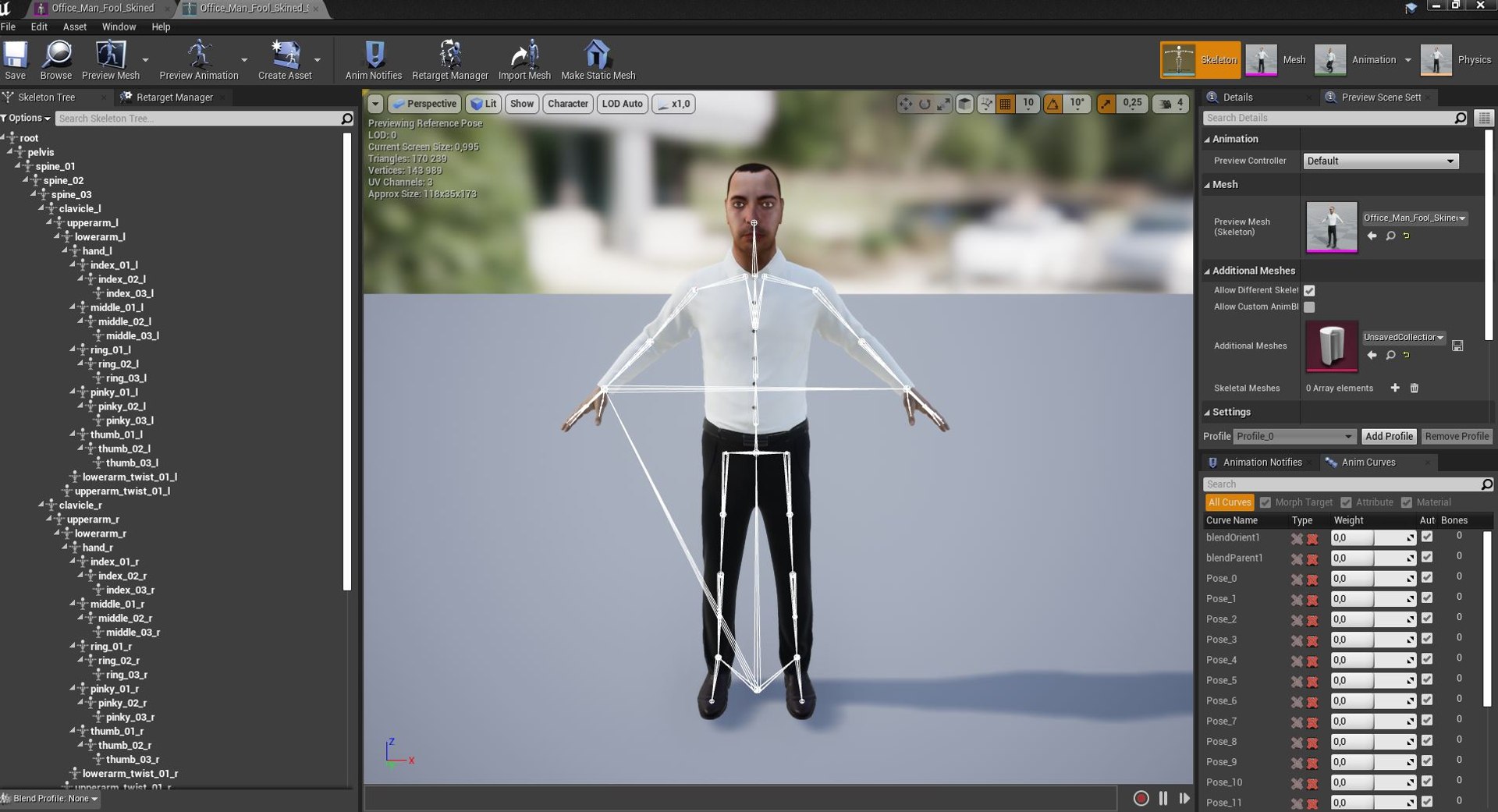 3D Office man with realtime hair UE4 ready to use model - TurboSquid ...