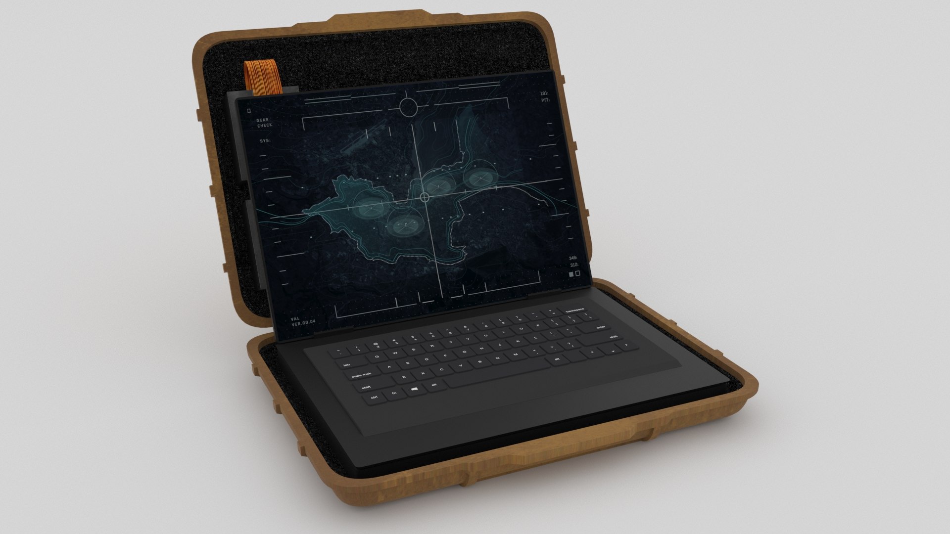 3D Military Laptop model - TurboSquid 2162782