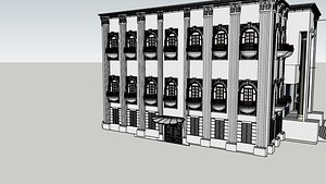 Palace 3D Model for SketchUp and Blender model