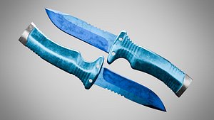 Knife 7 Blue Eyes FT 3D model