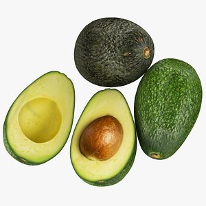 3D Avocado 2