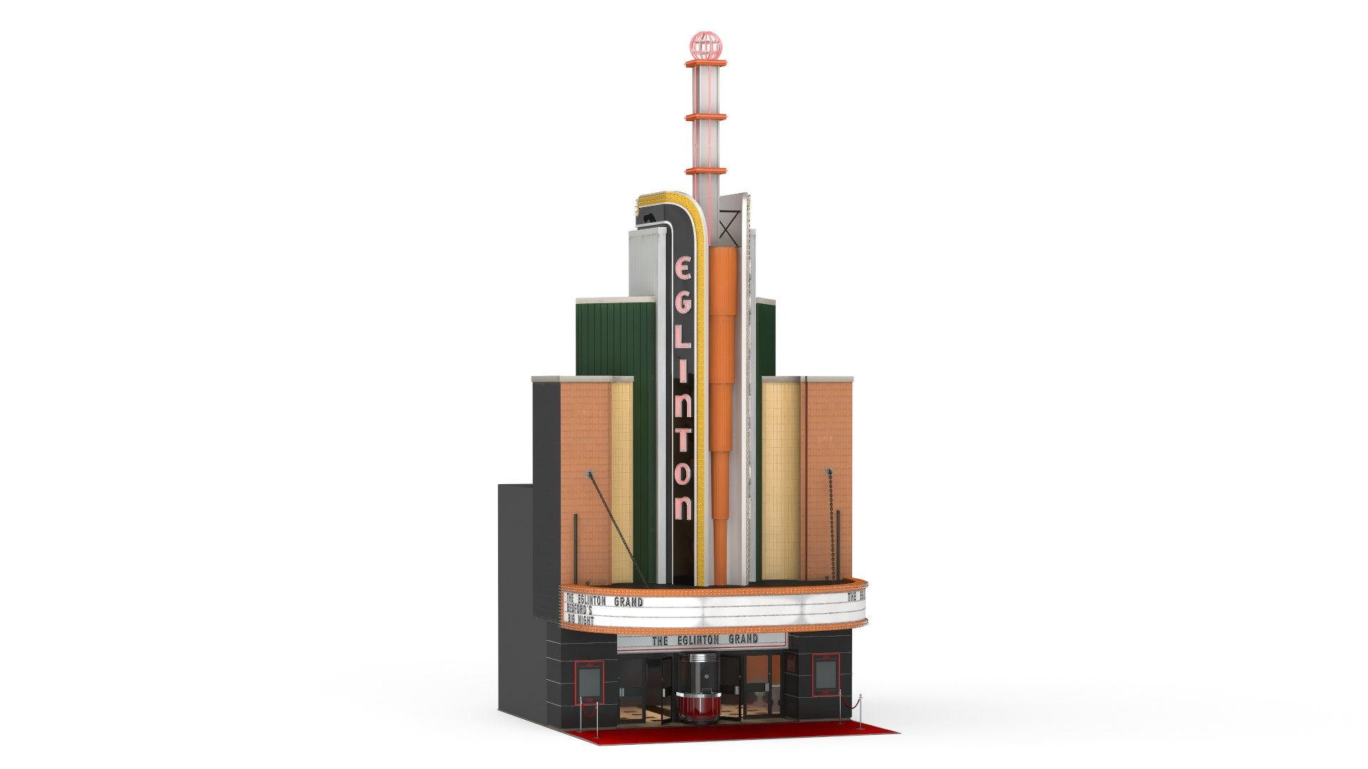 The Eglinton Grand Theatre Entrance 3D model preview