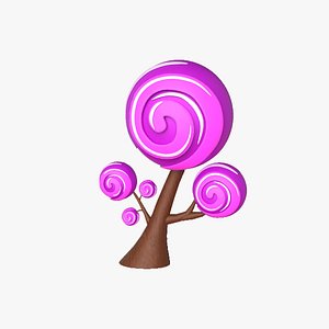Cartoon Candy Tree 7 model