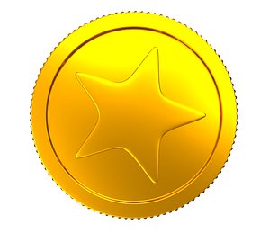 Cartoon Star Coin PBR