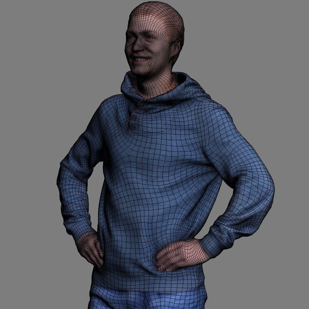 realistic human 3d model
