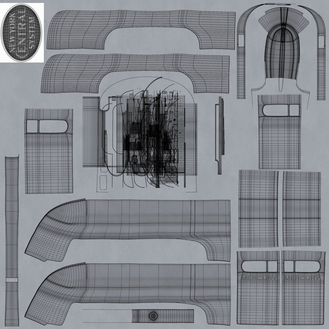 New York Central Mercury 3D Model TurboSquid 2285857