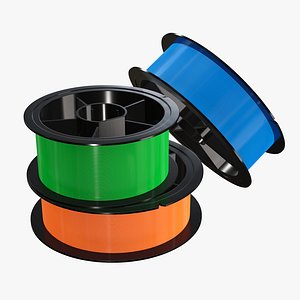 fishing spool line 3D model