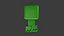 Stilisierte Creeper-Vinyl-Spielfigur – Minecraft-Fanart