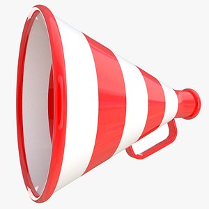 old megaphone 3d x