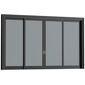 3D Aluminium glass sliding Window Doors Balcony