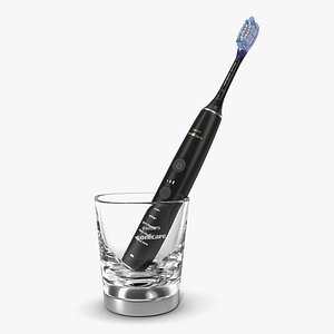Philips Diamondclean Black Edition Electric Toothbrush with Glass Charger