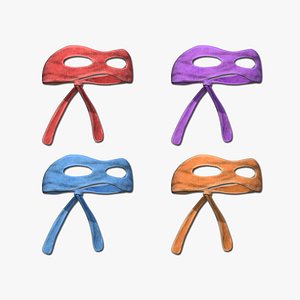 04 Turtle Ninja Masks - Bandana Character Design