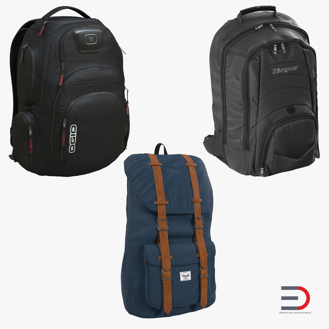 Backpacks 3D Models Collection 3 3D model preview