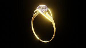 3D Diamond Ring 003