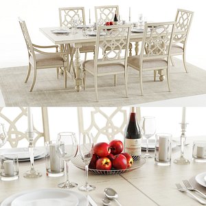 3D hookers sandcastle table chairs model
