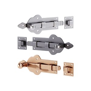 3D Slide Bolt Door Latch model