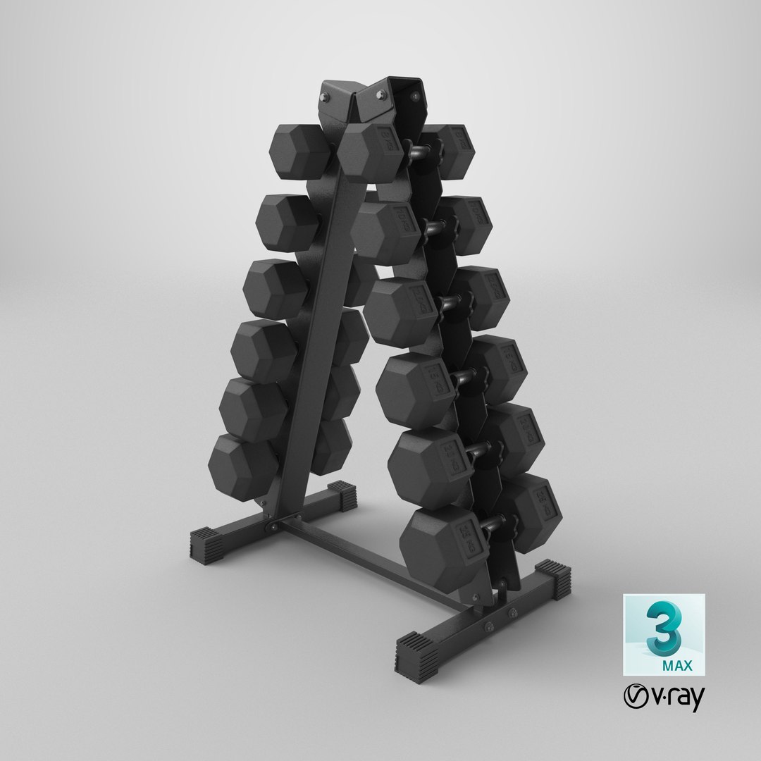 Dumbbell Set 3D model https://p.turbosquid.com/ts-thumb/kB/7XUatE/K6/stemcell_max_vray_render/png/1762974219/1920x1080/fit_q87/74215149b9022dbc42a46f23665c53d3586f68e5/stemcell_max_vray_render.jpg