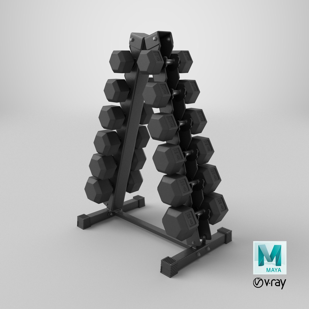 Dumbbell Set 3D model https://p.turbosquid.com/ts-thumb/kB/7XUatE/pi/stemcell_maya_vray_render/png/1762974216/1920x1080/fit_q87/ef4dba36bce0dda42bbb2bfdfbe3770bb48f562b/stemcell_maya_vray_render.jpg