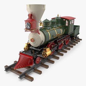 christmas locomotive toy train 3D