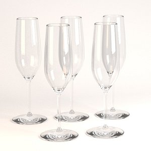 3ds champagne glass