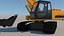 3D rigged excavator model