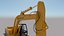 3D rigged excavator model