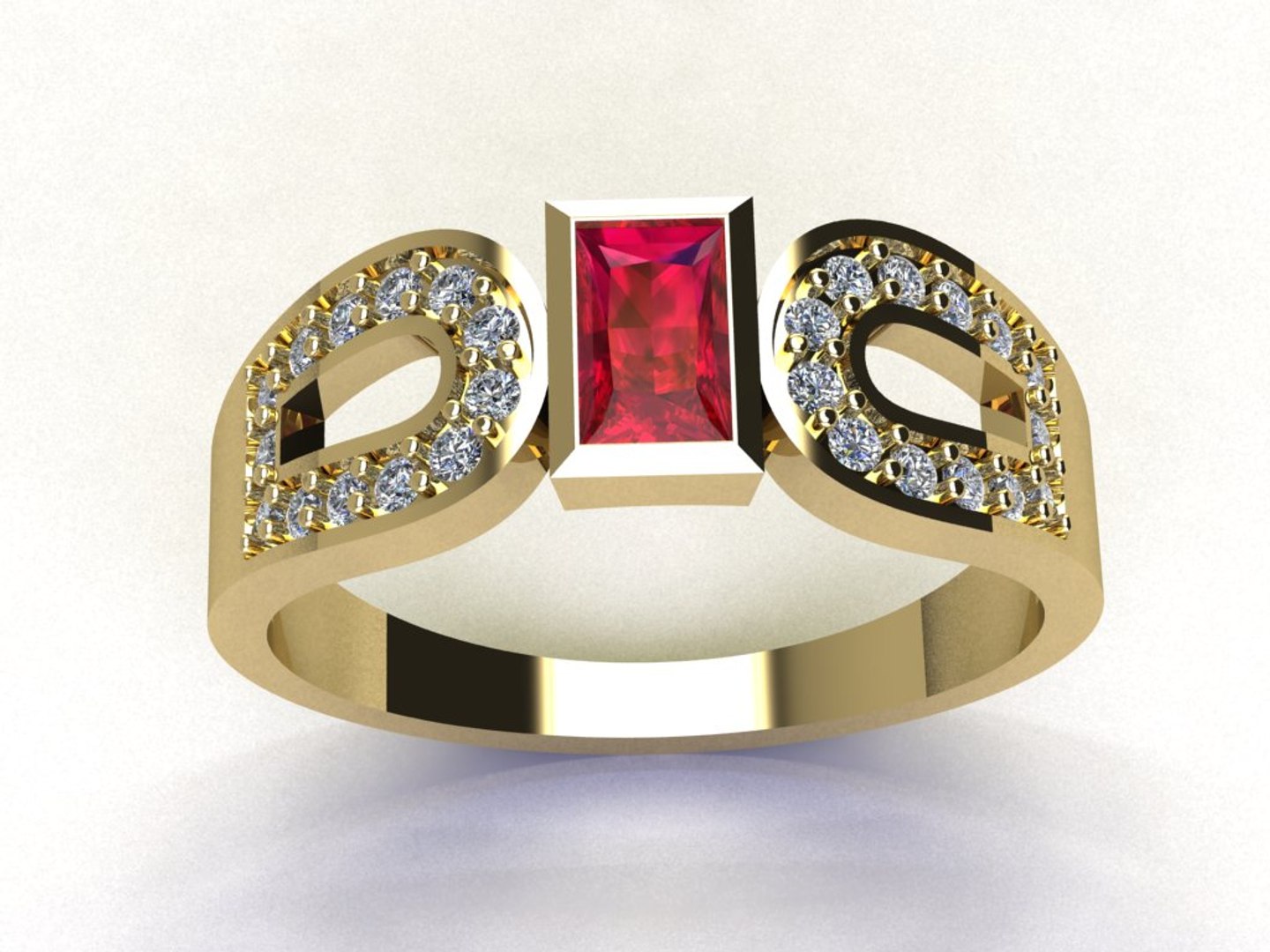 gold ring 3d 3dm