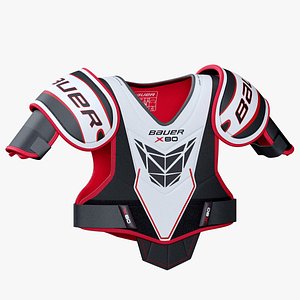 hockey shoulder pad bauer 3D model