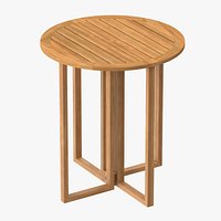 Patio Round Card Table 01