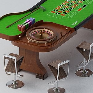 3dsmax roulette table
