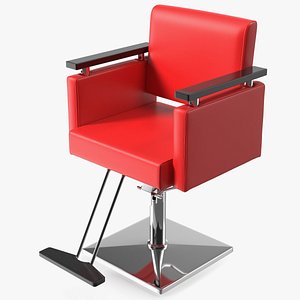 3D Beauty Salon Chair Red