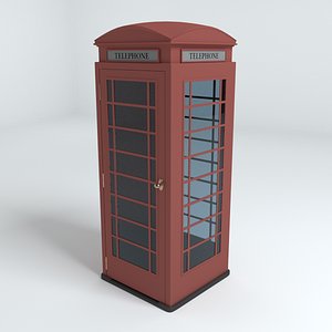 telephone kiosk 3d model