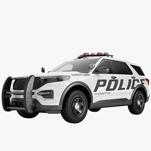 Police Car SUV Generic 02 3D model