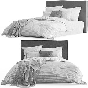 3D model aura home bed vintage