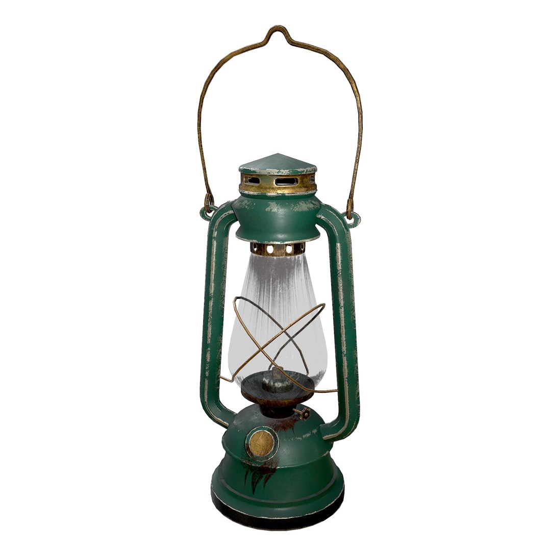 3D Vintage Kerosene Lantern Lamp Model TurboSquid 1939287